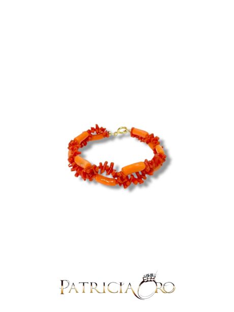 Bracciale donna Corallo Sciacca con chiusura argento 925