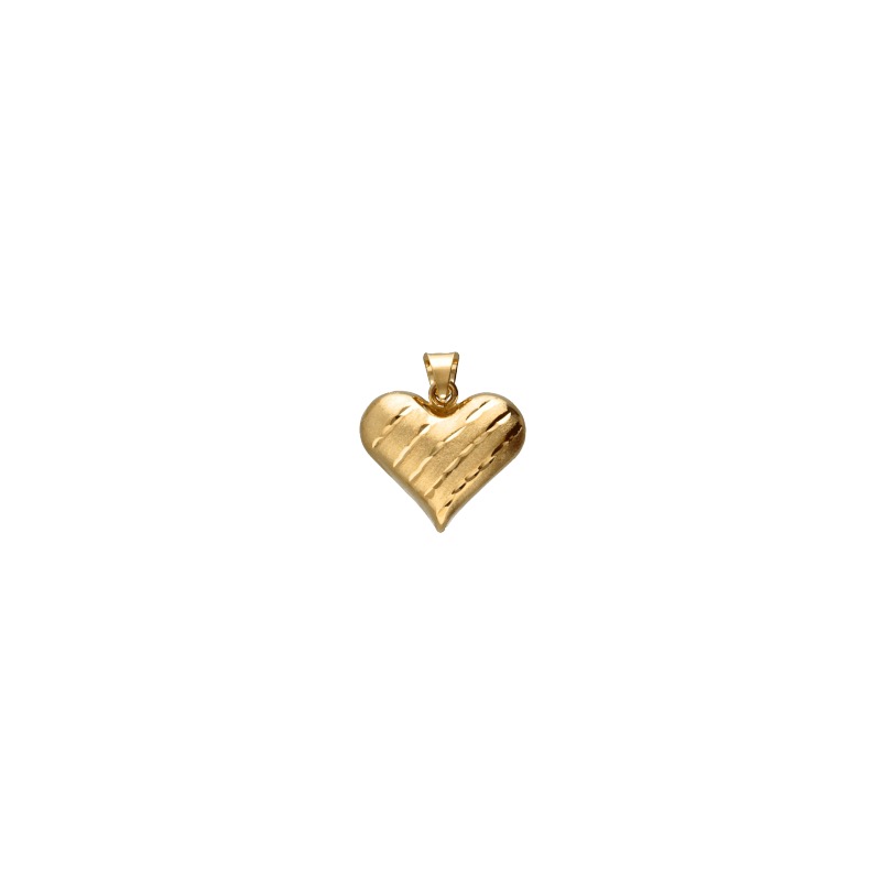 Splendido Ciondolo Cuore in Oro 750: un gioiello di lusso perfetto per un regalo prezioso.