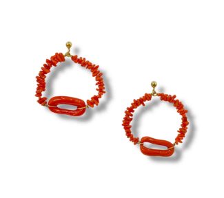 Splendidi orecchini da donna Corallo Sciacca, un capolavoro di gioielleria made in italy, perfetti per un'occasione speciale.
