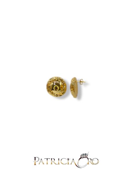 Orecchini Donna Oro Giallo 18k Chiusura a Vite