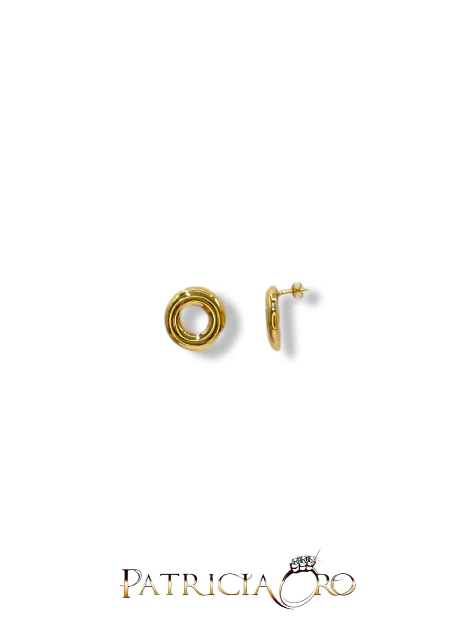 Splendidi orecchini da donna in oro 18kt, un esempio di gioielli di lusso, perfetti per un'idea regalo preziosa. (Vista 2)
