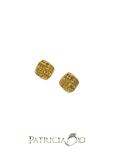 Orecchini Donna in Oro Giallo 18kt Chiusura a Vite