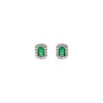 Splendidi orecchini da donna in oro bianco 750 con zirconi colorati, un gioiello di lusso perfetto per un'occasione speciale.