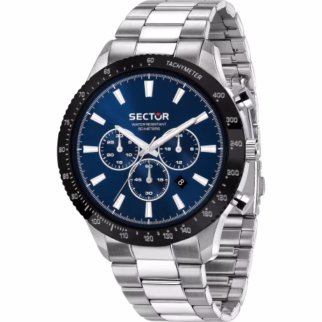 Orologio Maschile Sector 270 Cronografo Acciaio Nero