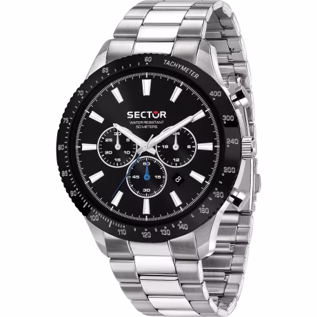 Orologio Maschile Sector 270 Cronografo Acciaio Nero