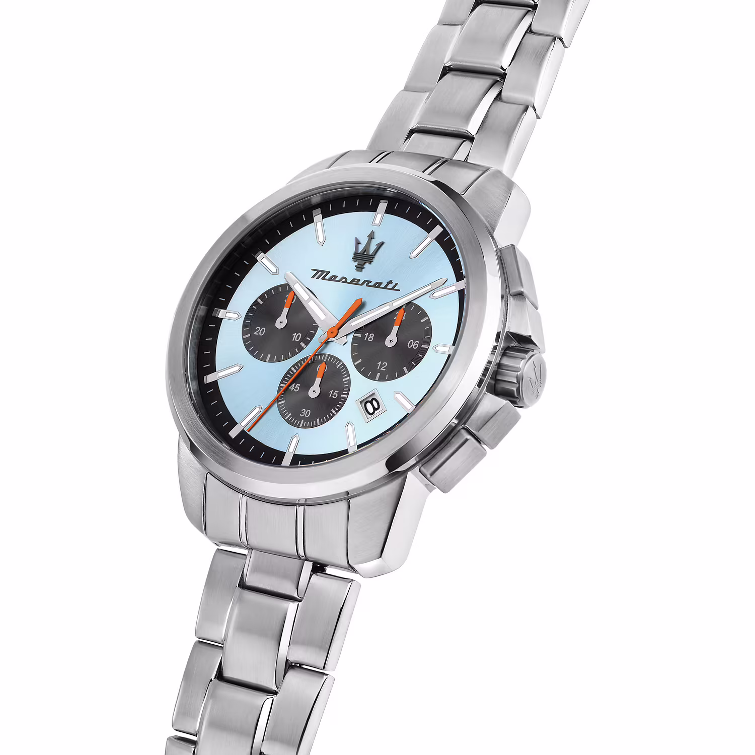 L'orologio Maserati Successo, un gioiello di lusso per l'uomo moderno. Design elegante e materiali pregiati per un accessorio senza tempo. (Vista 4)