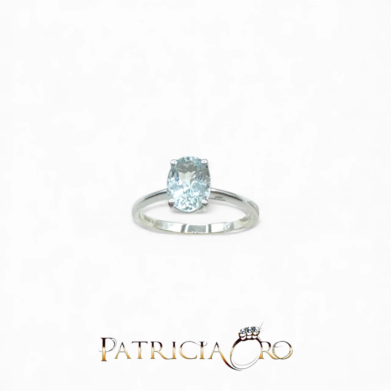 Anello con Acqua Marina