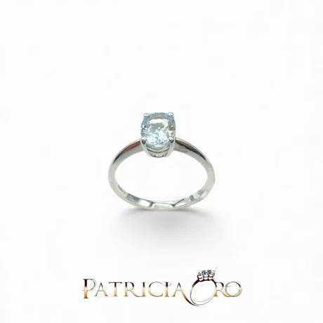 Anello Acqua Marina Oro Bianco 18k Davite & Delucchi
