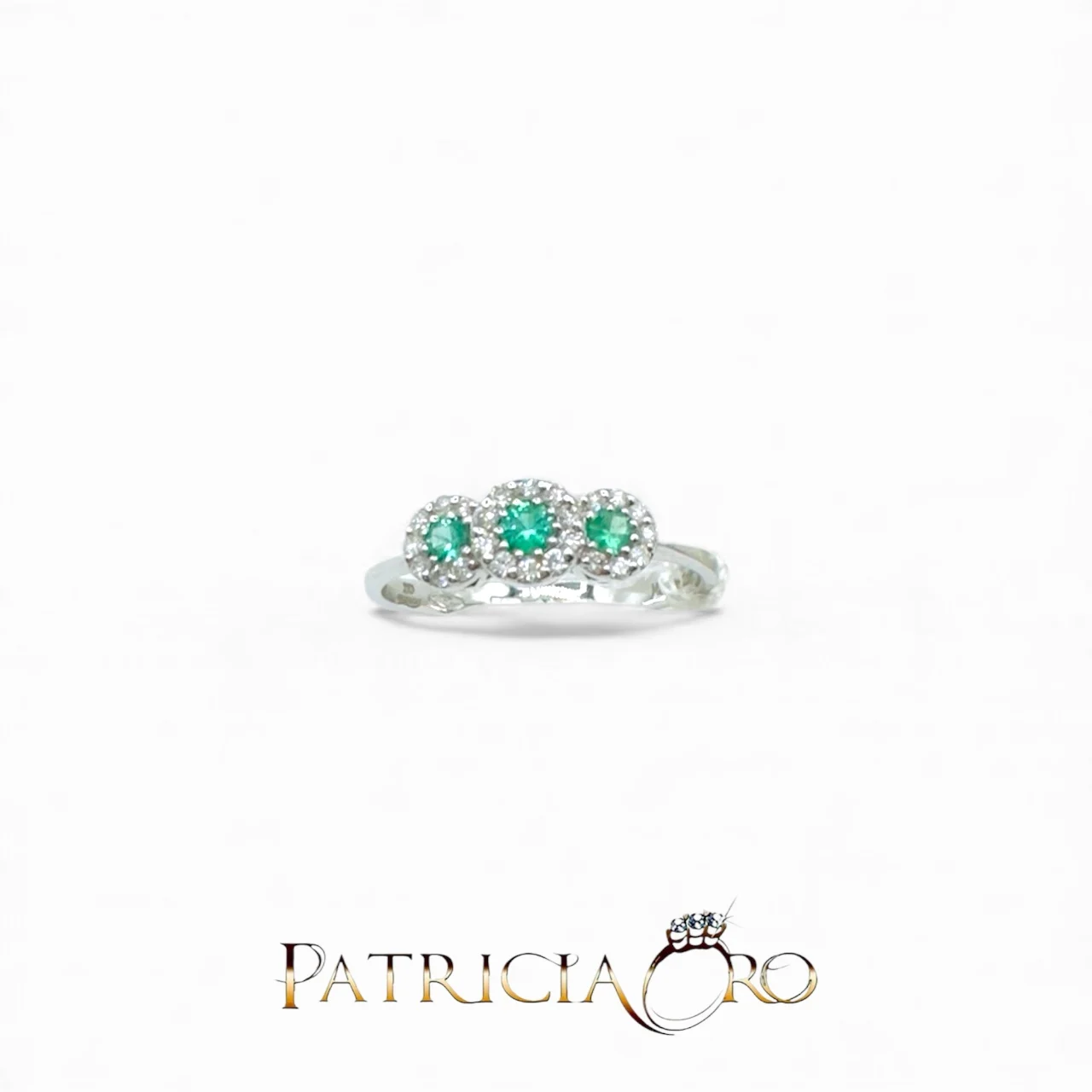 Anello Davite&Delucchi in oro 18k con smeraldo e diamanti: un gioiello smeraldo di alta gioielleria.
