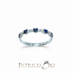 Splendido anello veretta Davite&Delucchi in oro con zaffiro e diamanti: un gioiello di lusso per chi ama i gioielli diamanti.