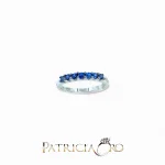 Anello Veretta con Zaffiro in Oro Davite&Delucchi: un gioiello di lusso per celebrare momenti speciali.
