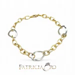 Bracciale da donna in oro 750, un gioiello di lusso perfetto per un'idea regalo preziosa.