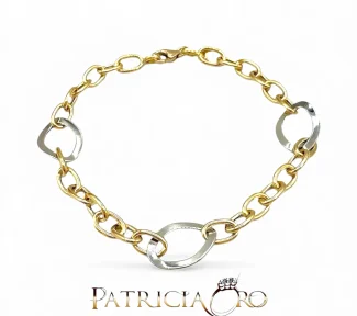 Bracciale da donna in oro 750, un gioiello di lusso perfetto per un'idea regalo preziosa.
