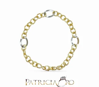 Bracciale da donna in oro 750, un gioiello di lusso perfetto per un'idea regalo preziosa.