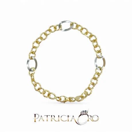 Bracciale Donna Oro 750 Bicolore