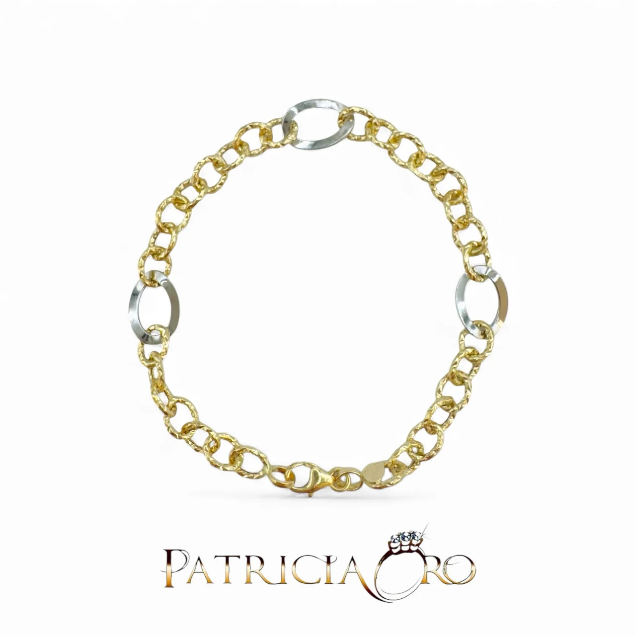 Bracciale da donna in oro 750, un gioiello di lusso perfetto per un'idea regalo preziosa.