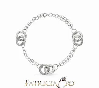Bracciale da donna in oro bianco 750, un gioiello di lusso perfetto per un'idea regalo preziosa.