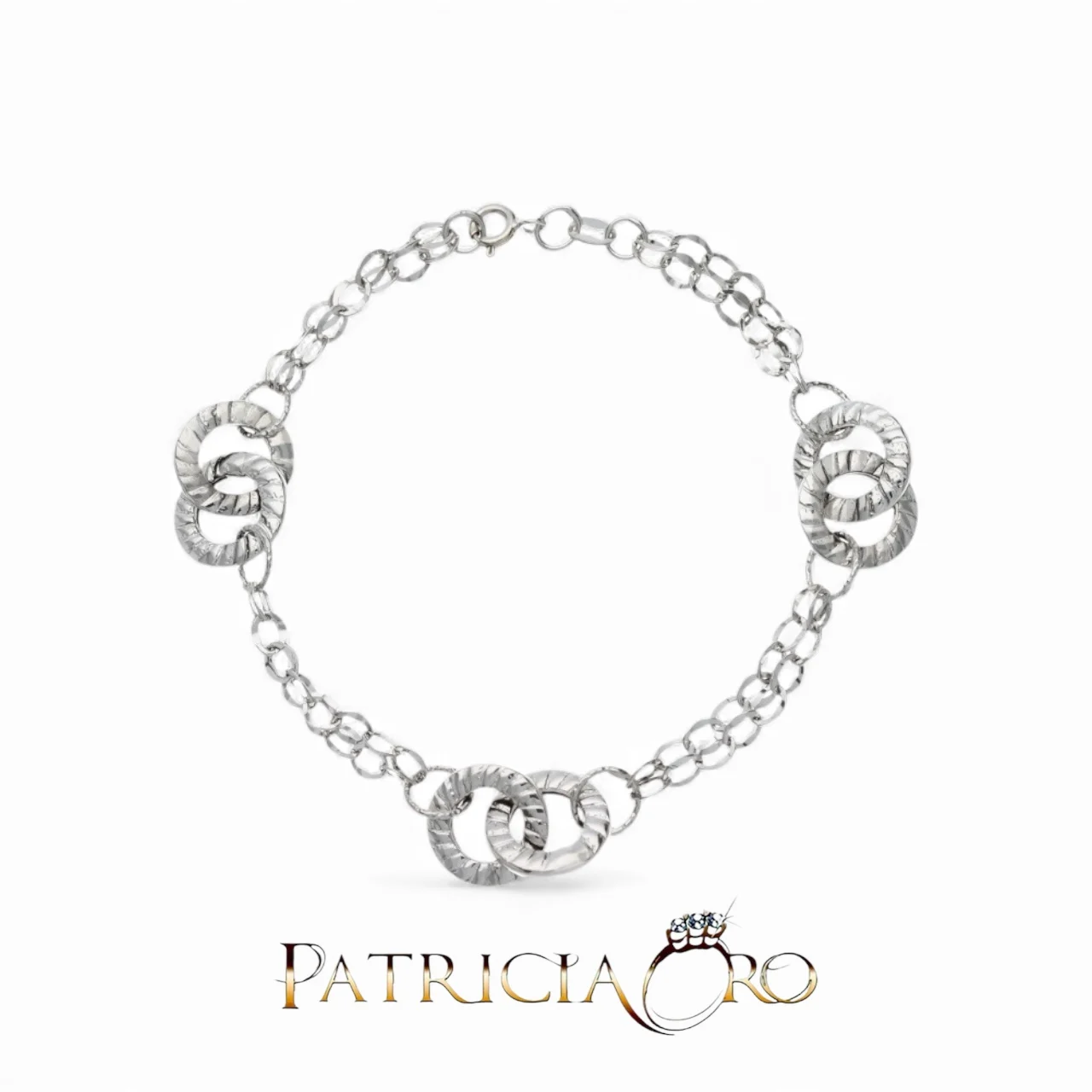 Bracciale da donna in oro bianco 750, un gioiello di lusso perfetto per un'idea regalo preziosa.