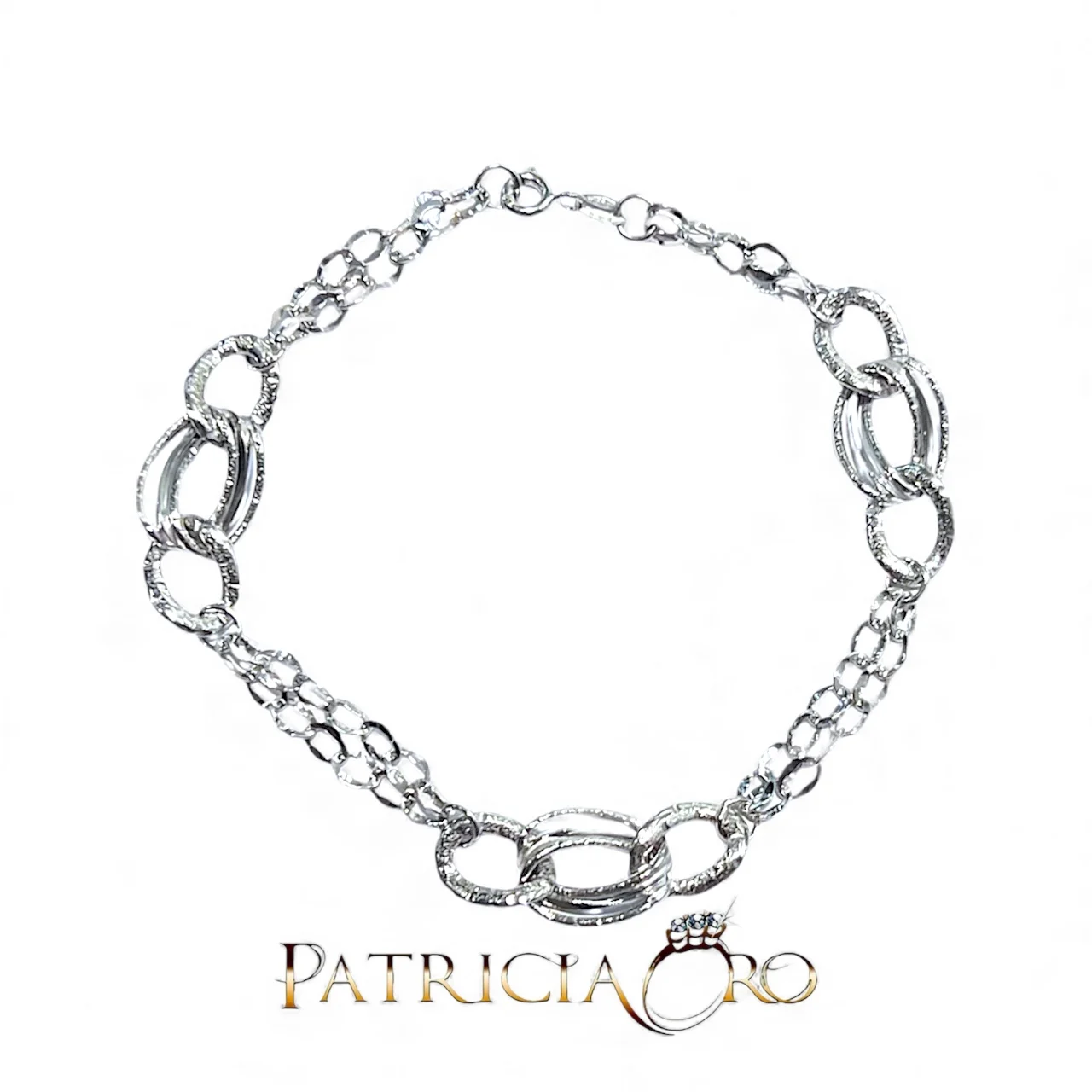 Bracciale da donna in oro bianco 750, un gioiello di lusso perfetto per un'idea regalo preziosa.