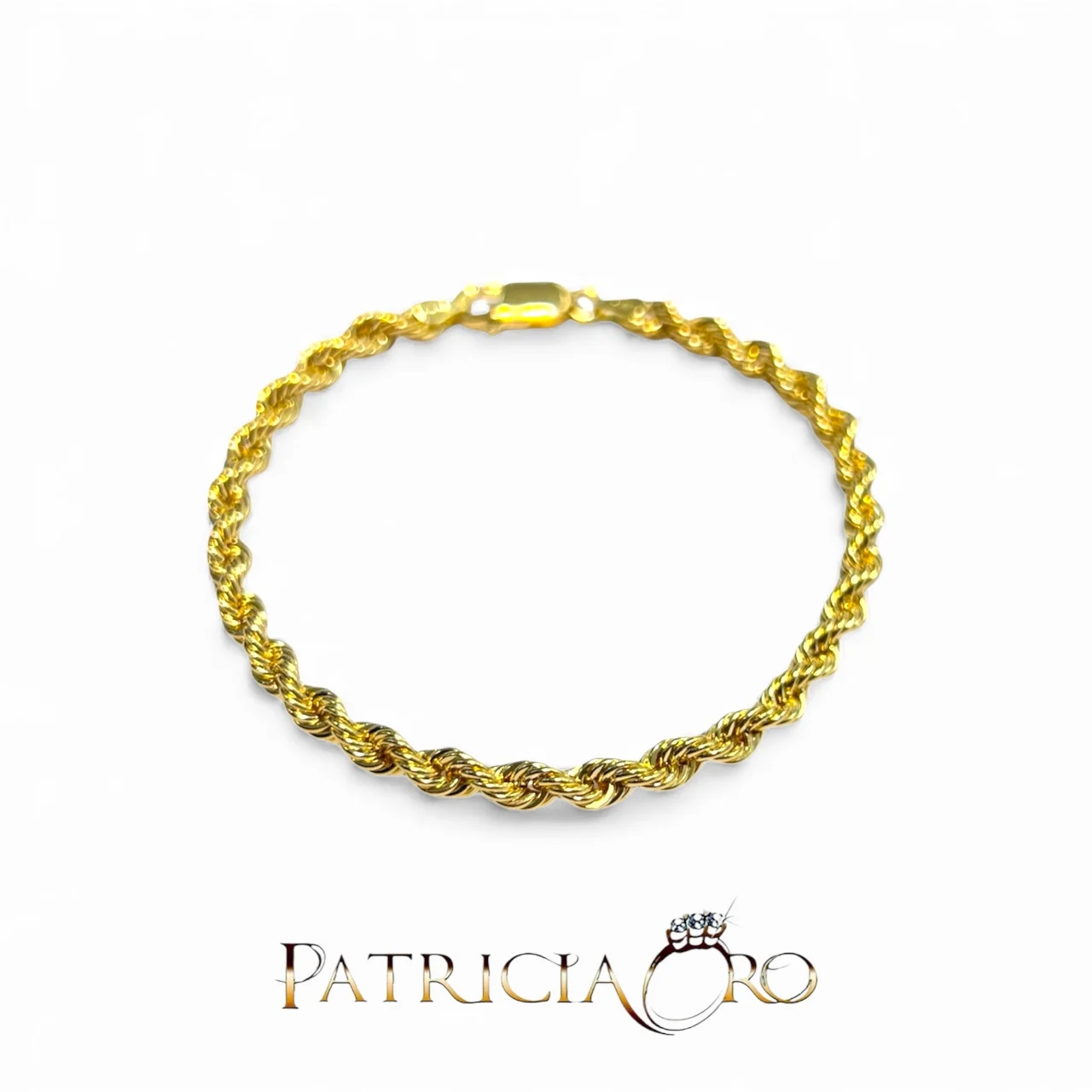 Bracciale da donna in oro giallo 750, un gioiello di lusso perfetto per un'idea regalo preziosa.