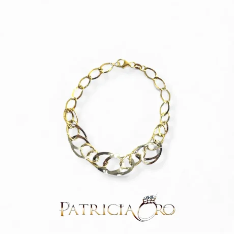 Bracciale Donna Oro Bicolore 750 19 cm