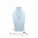 Splendida collana in oro con zaffiro e diamanti Davite&Delucchi, un gioiello di lusso perfetto per un'occasione speciale. (Vista 2)