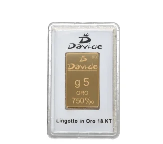Acquista il Lingotto Oro 18k da 5g, un investimento prezioso di Gioielli di Lusso, perfetto per un regalo speciale. Scopri la collezione di alta gioielleria su Gioielleria Patricia Oro.