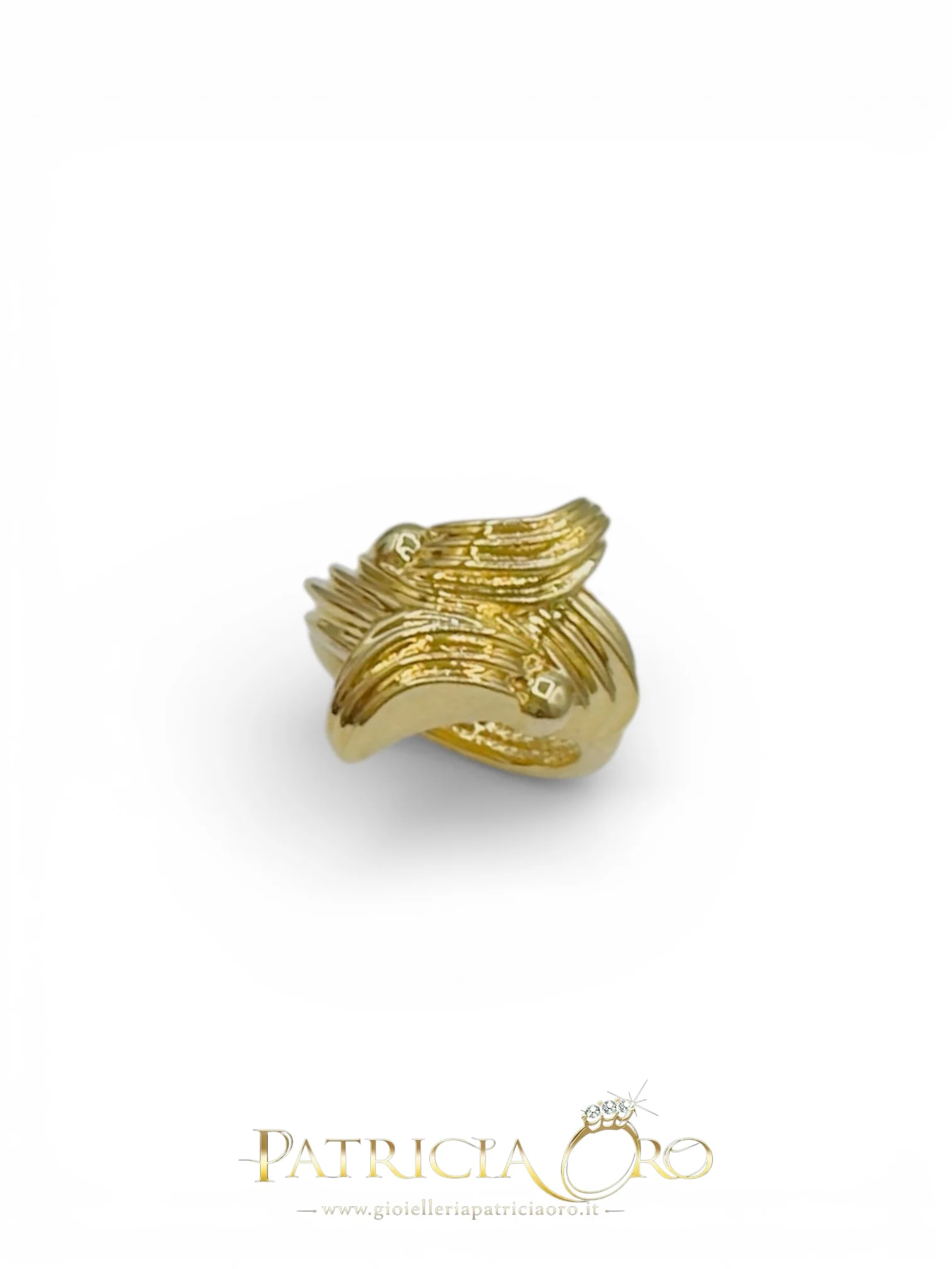 Anello da donna in oro giallo 18kt, un gioiello di lusso firmato Gioielli in oro 18 k, perfetto come idea regalo preziosa.