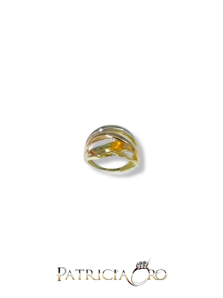 Anello Donna Fascia in Oro Giallo 18Kt 750