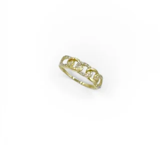 Anello da donna in oro giallo 18kt, un gioiello di lusso perfetto per un'idea regalo preziosa.