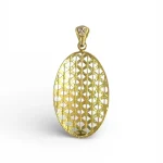 Ciondolo in oro 750 da donna, un gioiello di lusso perfetto per un'idea regalo preziosa. (Vista 2)