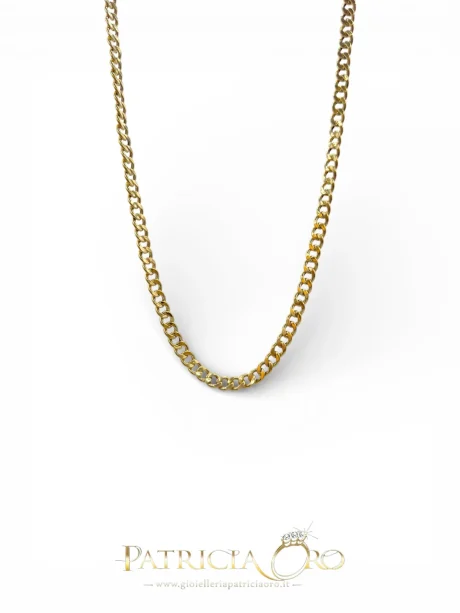 Girocollo Uomo Oro Giallo 18kt Catena Larga 60cm