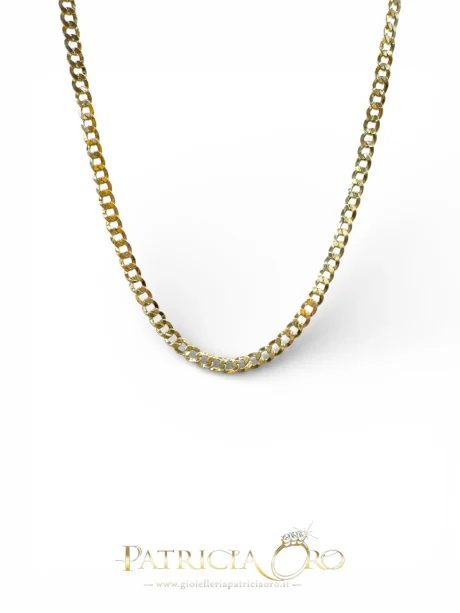 Girocollo Uomo Oro Giallo 18kt 60cm Maglia Groumette