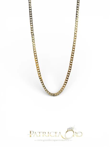 Girocollo Uomo Oro Giallo 18kt 60cm Maglia Groumette