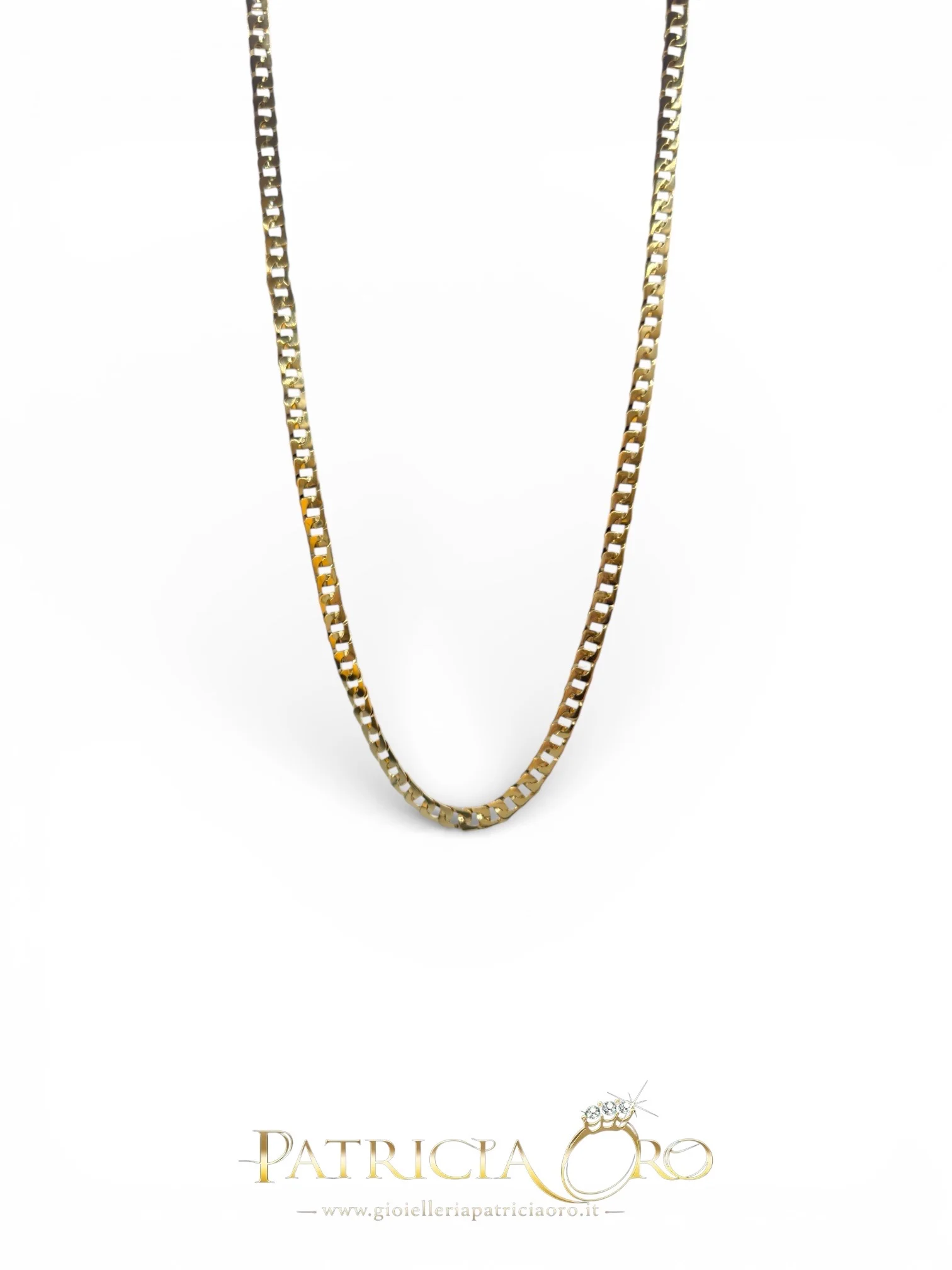 Girocollo da uomo in oro giallo 18kt: un gioiello di lusso firmato Gioielli in oro 18 k, perfetto per un'idea regalo preziosa.