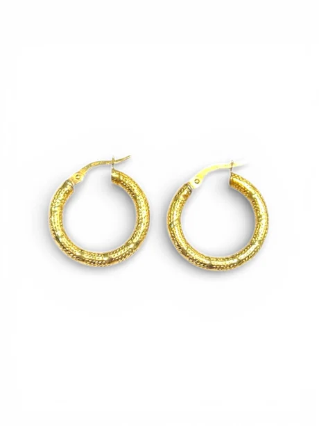 Orecchini Cerchi Oro Giallo 750