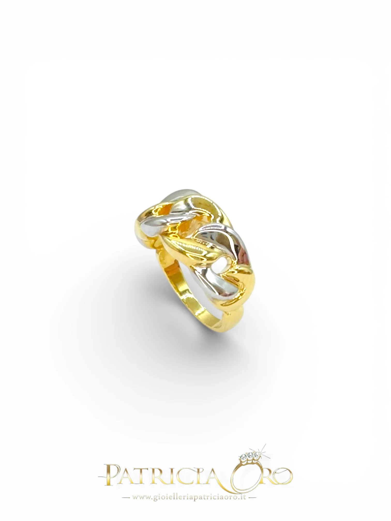 Anello da donna in oro giallo 18kt, un gioiello di lusso perfetto per un'idea regalo preziosa.