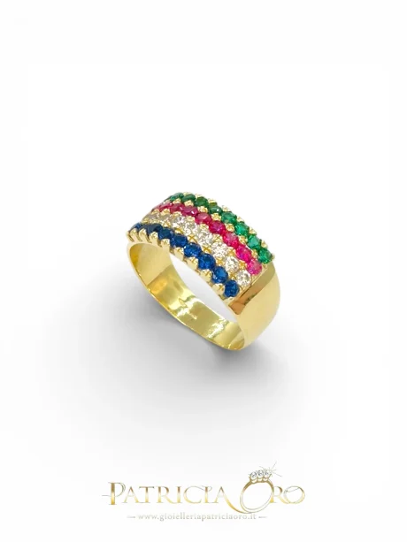 Anello Donna Oro Giallo 18kt 750 – 6.5gr