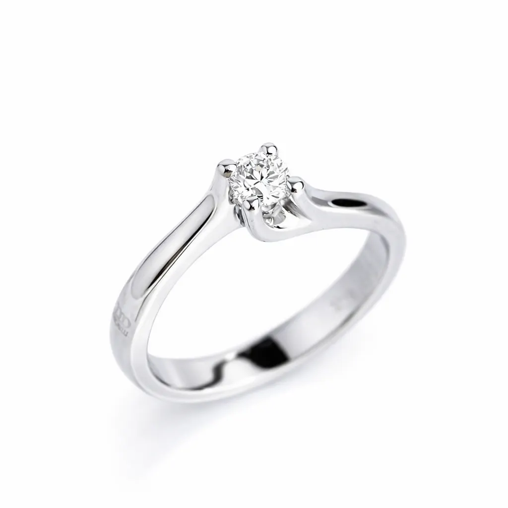 Anello Solitario Davite&Delucchi in oro 18k con diamante: un gioiello di lusso per chi ama i gioielli diamanti.