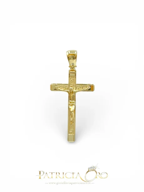Croce Uomo in Oro 750 18kt Giallo 5 grammi