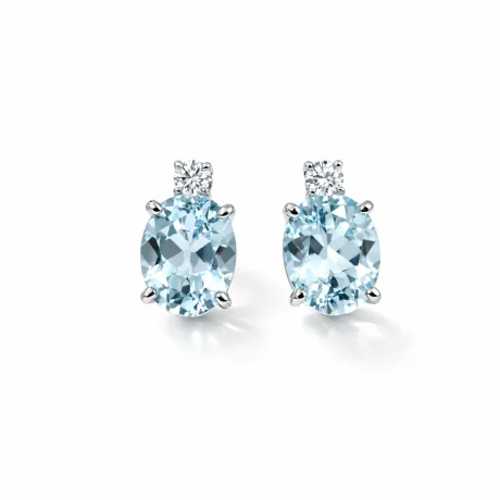 Orecchini con Acquamarina e Diamanti Davite & Delucchi