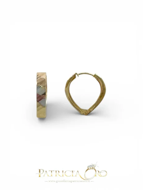 Orecchini Cerchi in Oro 18kt da Donna