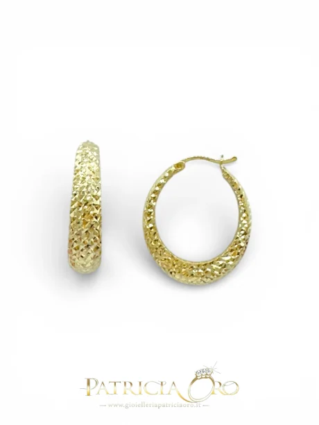 Orecchini Cerchi Donna in Oro 18kt