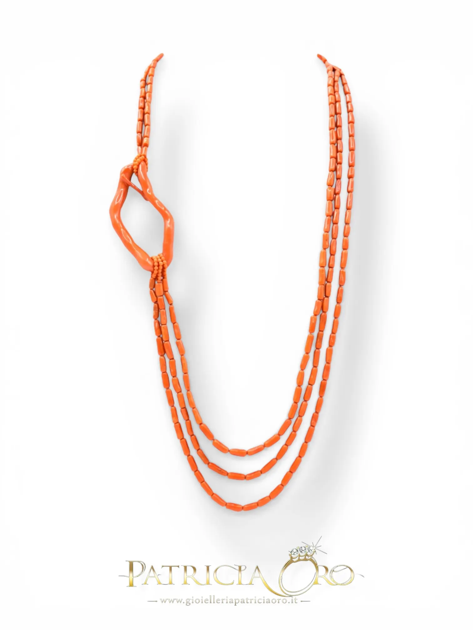 Collana donna in Corallo con Creola