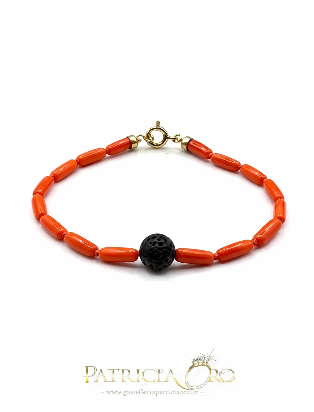 Bracciale con Corallo Naturale Uomo