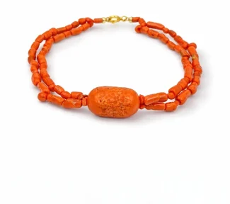 Bracciale con corallo naturale
