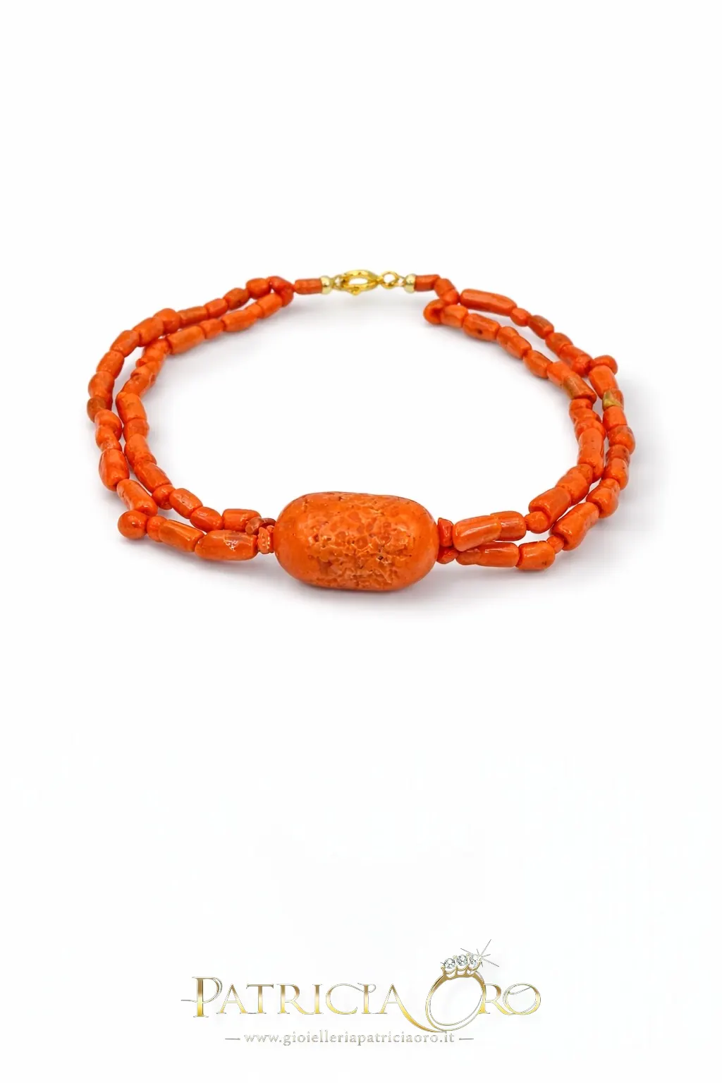 Bracciale con corallo naturale
