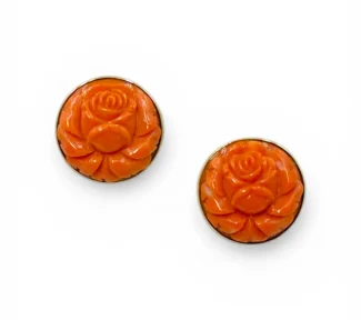 Orecchini donna con corallo naturale