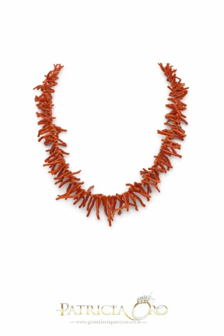 Collana Donna Corallo Frange Sciacca