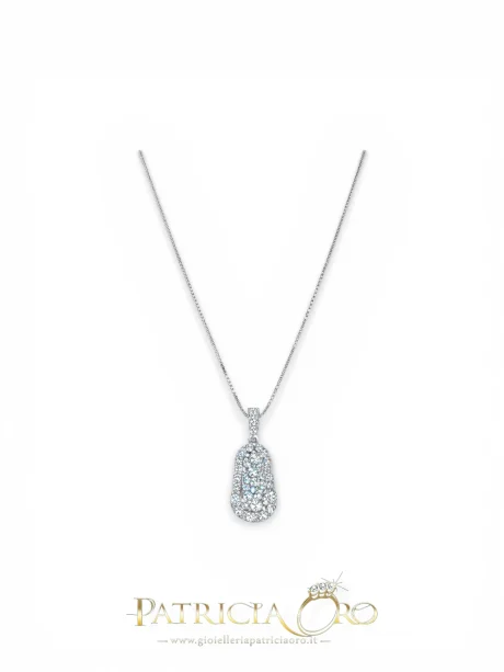 Collana Punti Luce Diamante Oro Bianco 18kt Davite & Delucchi